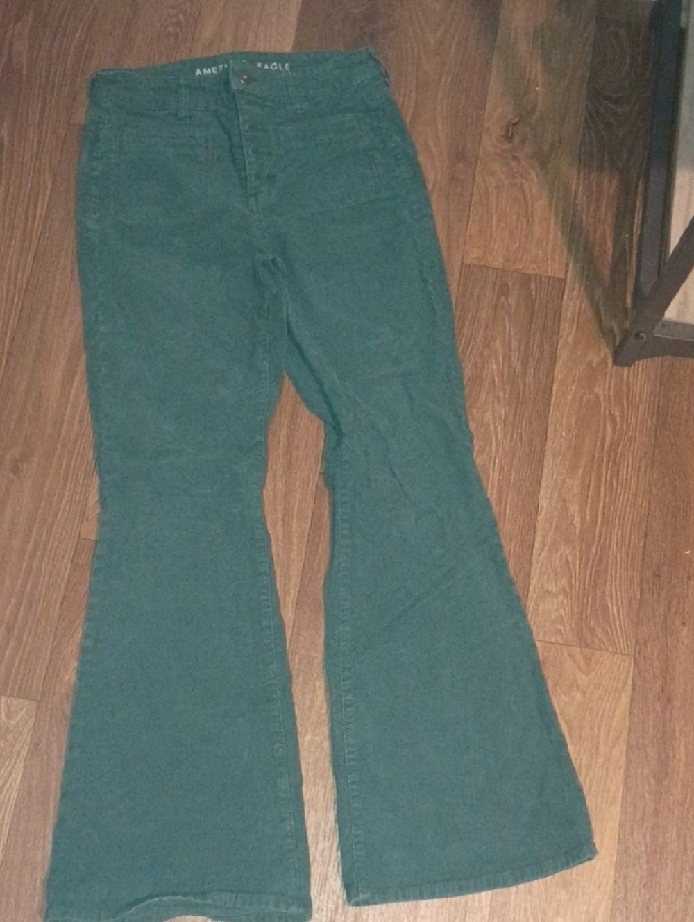 American Eagle Outfitters Teal Flared Jeans